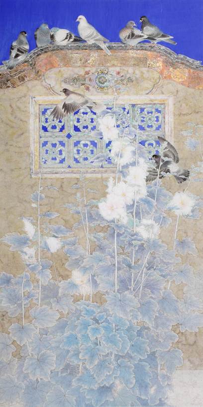 邓海林 《客韵谐和图》 240cm×122cm，2019年